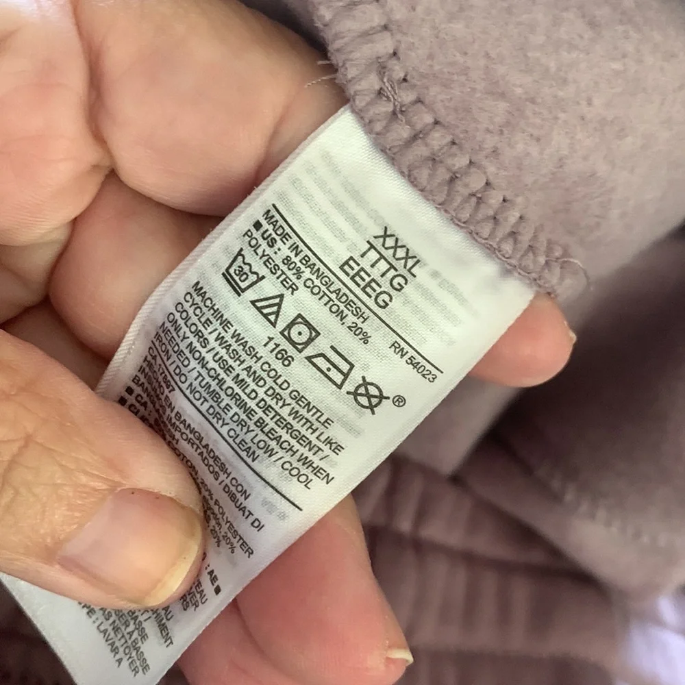 XXXL lavender sweatpants - Picture 5 of 6